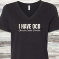 OCD V-Neck Tee - Black Heather