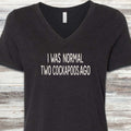 Cockapoo Normal V-Neck Tee - Black Heather