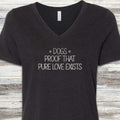 Pure Love Proof V-Neck Tee - Black Heather
