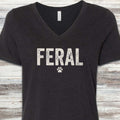 Feral V-Neck Tee - Black Heather
