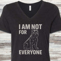 Cane Corso Not 4 Everyone V-Neck Tee - Black Heather