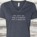 Dogs & Cockatoos V-Neck Tee - Heather Navy
