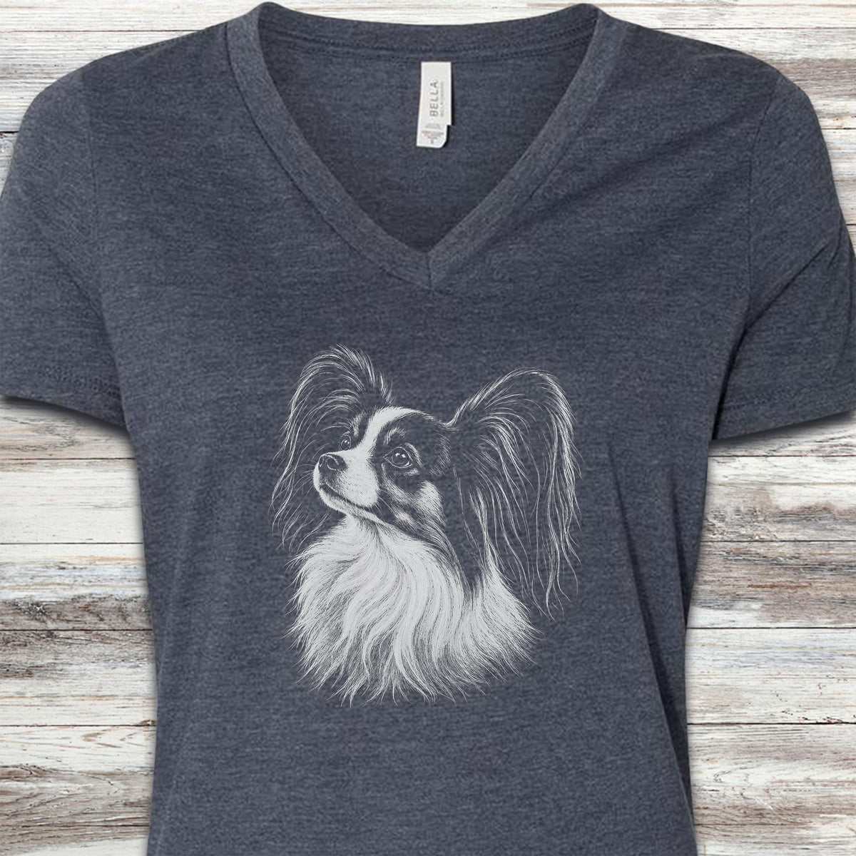 Papillon Loyalty V-Neck Tee - Heather Navy