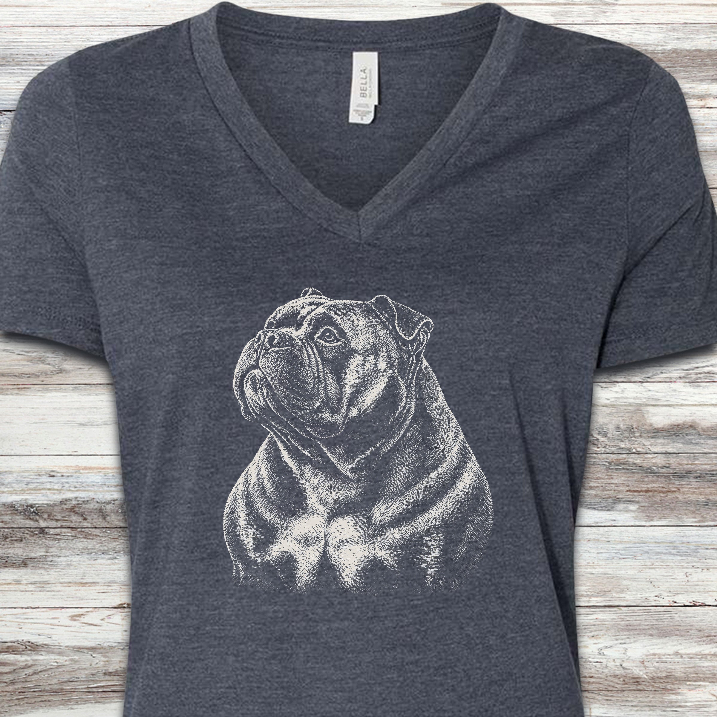 American Bully Loyalty V-Neck Tee - Heather Navy