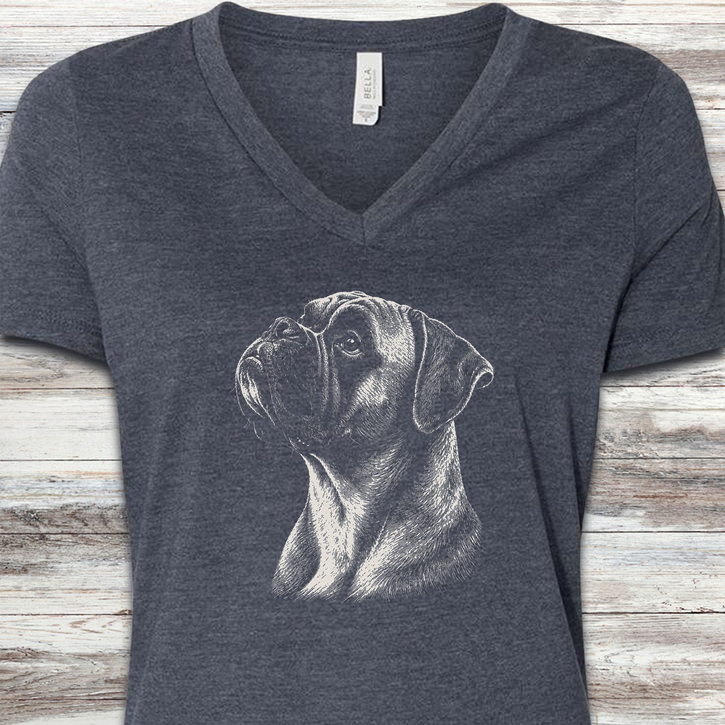Boxer Loyalty V-Neck Tee - Heather Navy