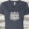 Akita Groovy Mom V-Neck Tee - Heather Navy