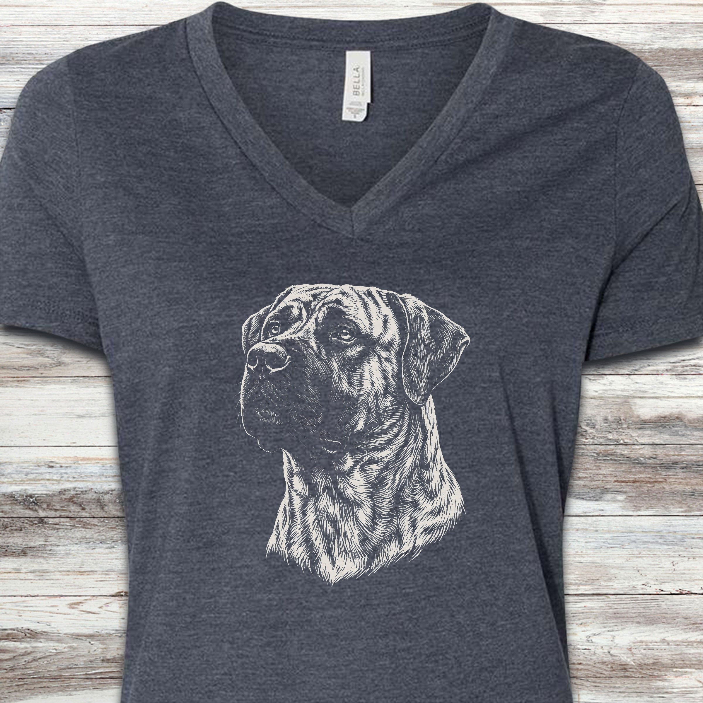 Presa Canario Loyalty V-Neck Tee - Heather Navy