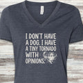 Shetland Sheepdog Tornado V-Neck Tee - Heather Navy