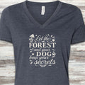 Secrets V-Neck Tee - Heather Navy