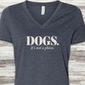 Not a Phase V-Neck Tee - Heather Navy