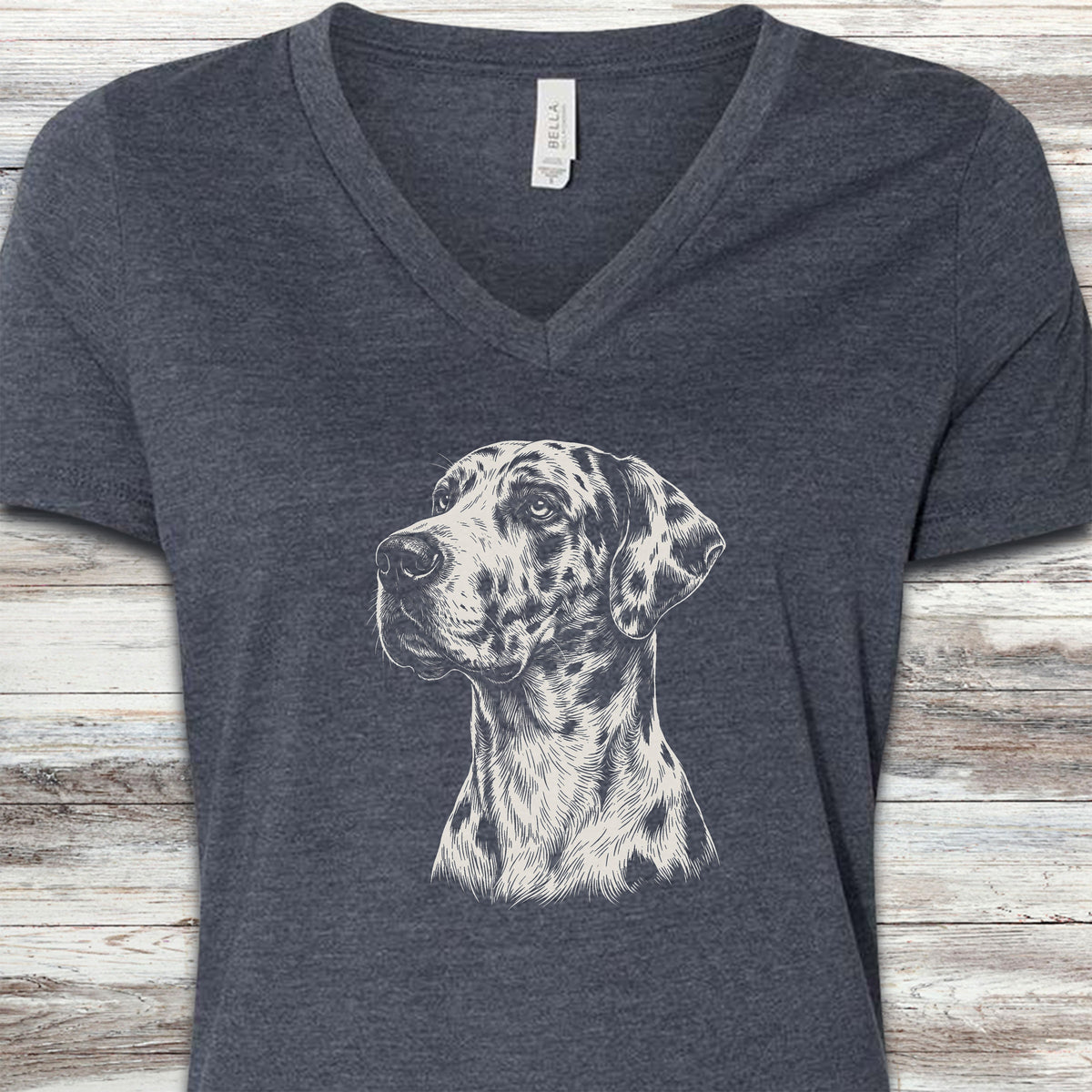 Great Dane Loyalty V-Neck Tee - Heather Navy
