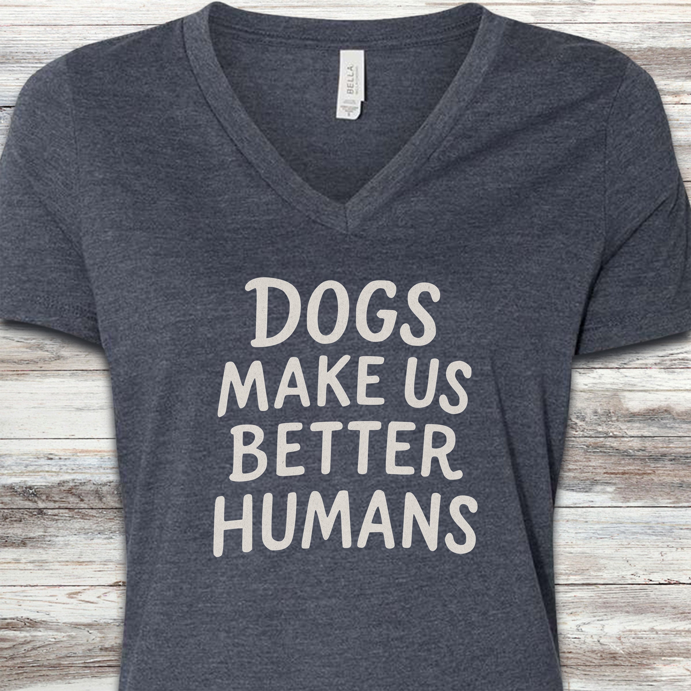 Better Humans V-Neck Tee - Heather Navy
