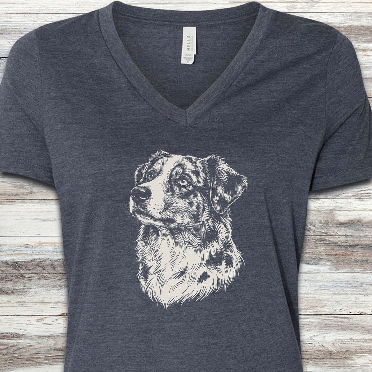American Shepherd Loyalty V-Neck Tee - Heather Navy