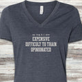 My Dog & I V-Neck Tee - Heather Navy