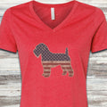 Wheaten Vintage USA V-Neck Tee - Heather Red