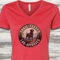 Trail Tested Lab Approved V-Neck Tee - Heather Red
