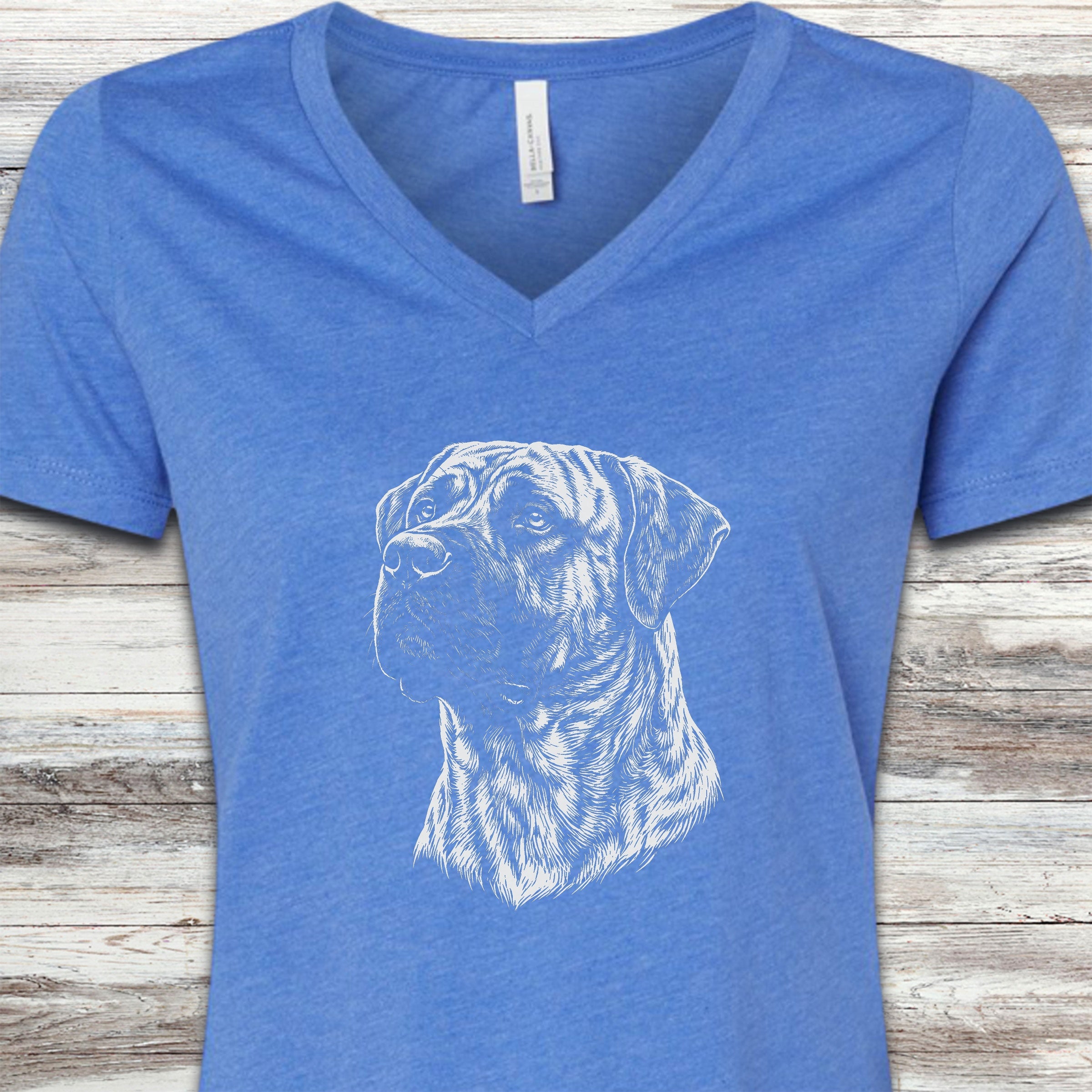 Presa Canario Loyalty V-Neck Tee - Heather True Royal