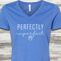 Perfect V-Neck Tee - Heather True Royal
