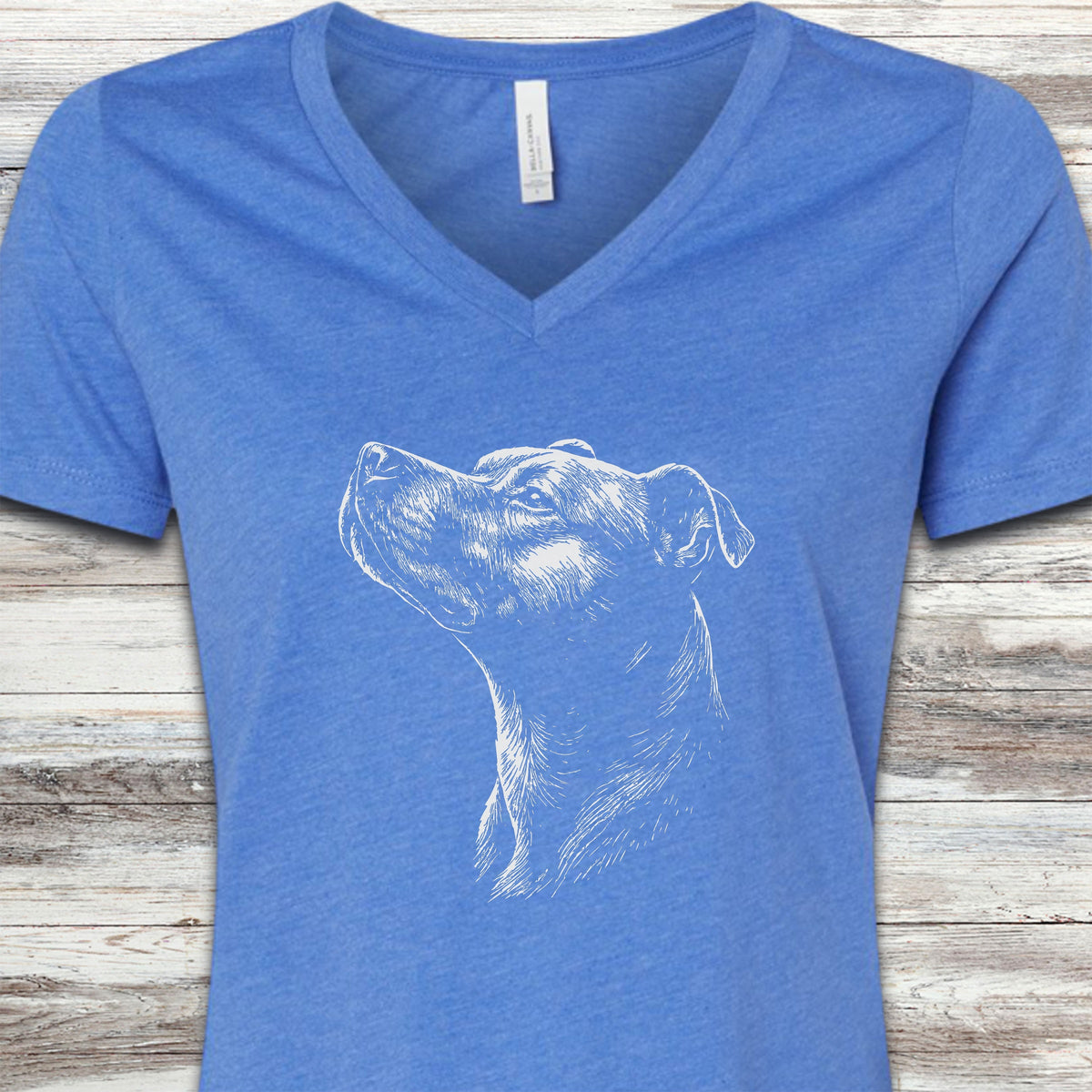 Pit Bull Loyalty V-Neck Tee - Heather True Royal