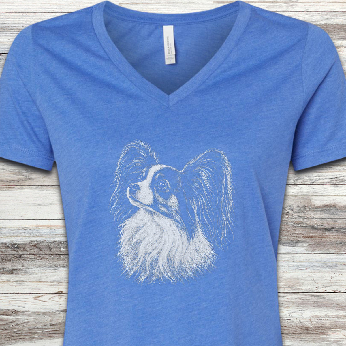 Papillon Loyalty V-Neck Tee - Heather True Royal