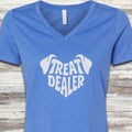 Treat Dealer Ears V-Neck Tee - Heather True Royal