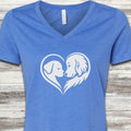 Dog Wear Studio Logo V-Neck Tee - Heather True Royal