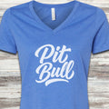 Pit Bull Team V-Neck Tee - Heather True Royal