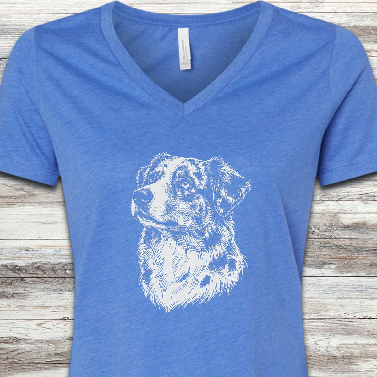 American Shepherd Loyalty V-Neck Tee - Heather True Royal