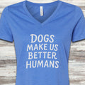 Better Humans V-Neck Tee - Heather True Royal