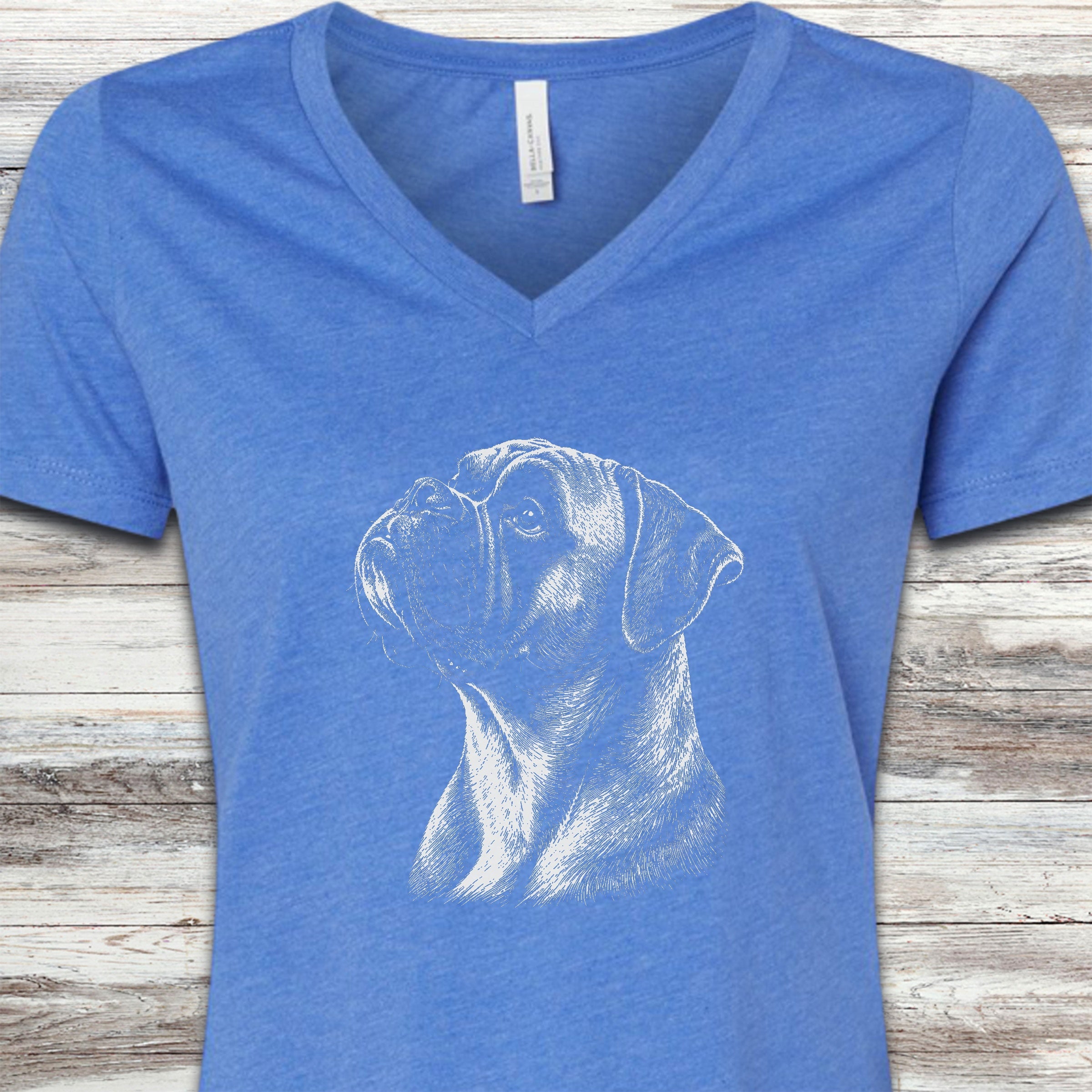 Boxer Loyalty V-Neck Tee - Heather True Royal