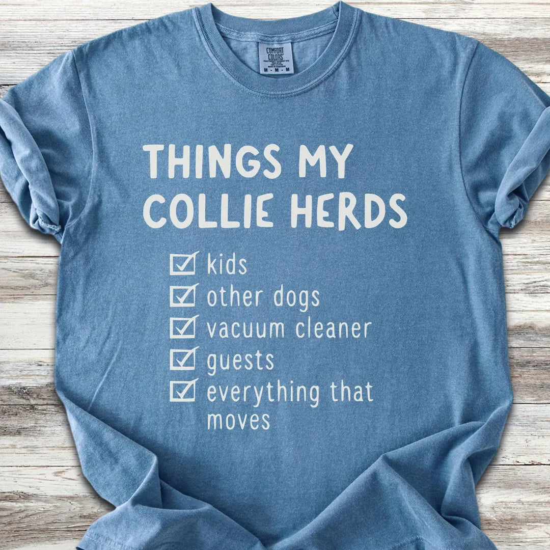 Collie Herding List T-Shirt