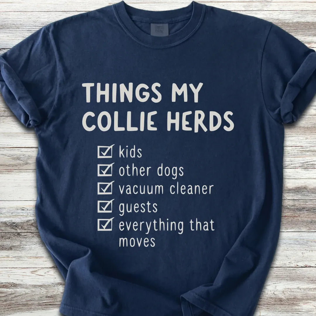Collie Herding List T-Shirt