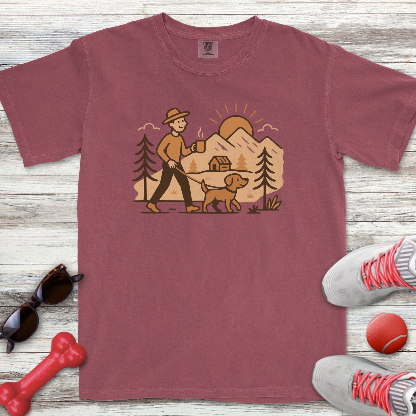Morning Walk Dad T-Shirt