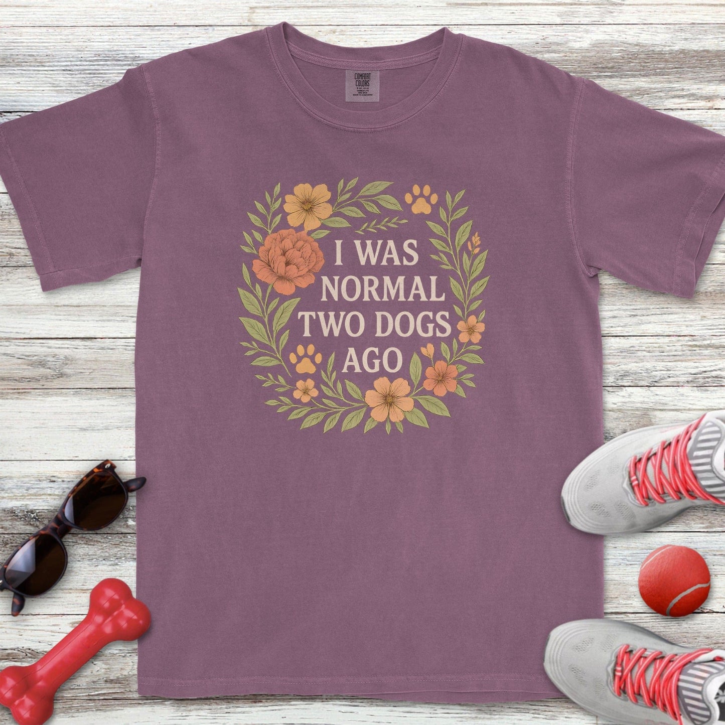 2 Dogs Ago Floral T-Shirt