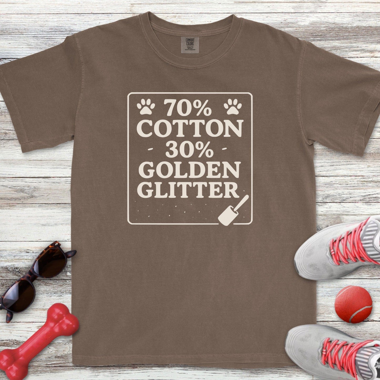 30% Golden Glitter T-Shirt