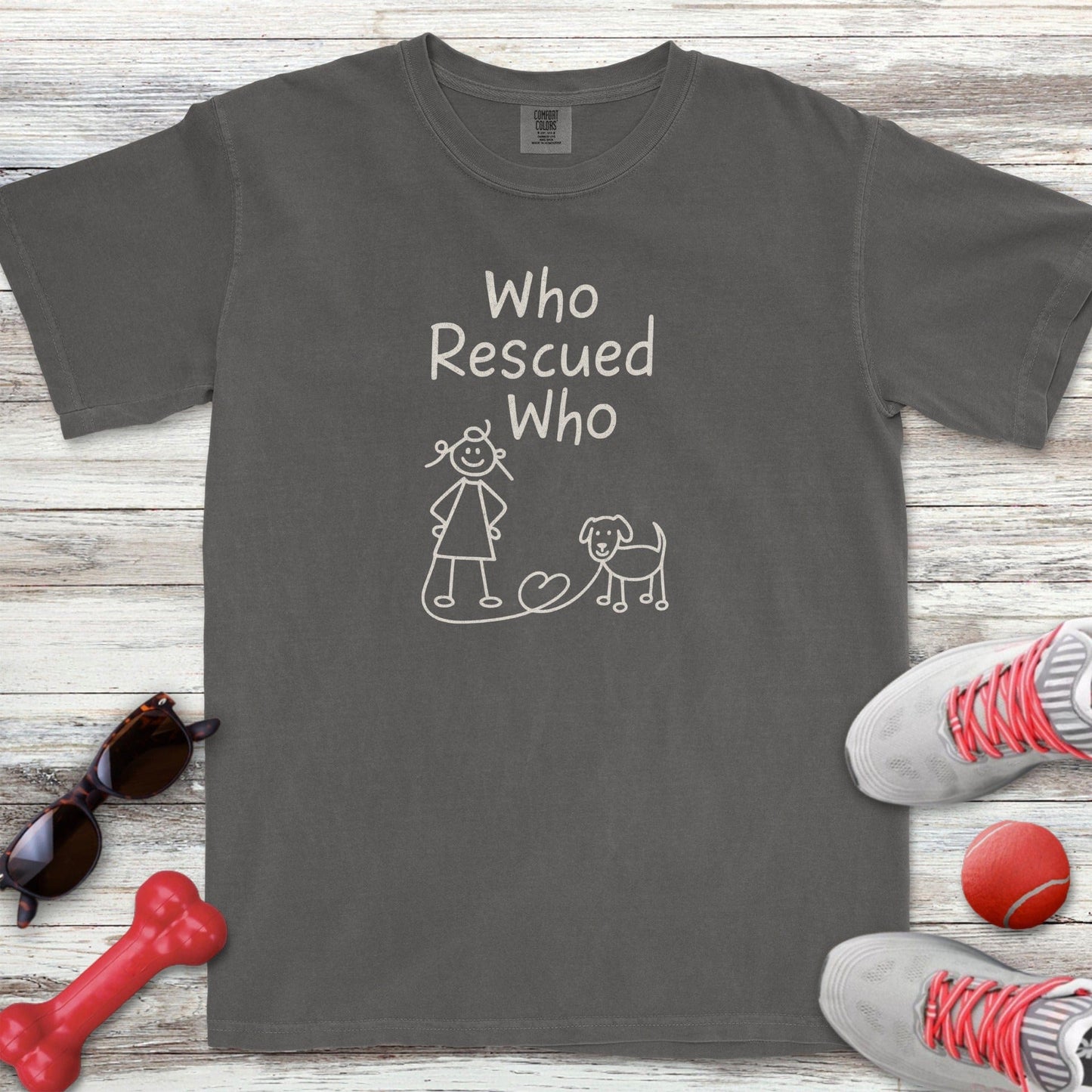 Who Rescued Who T-Shirt