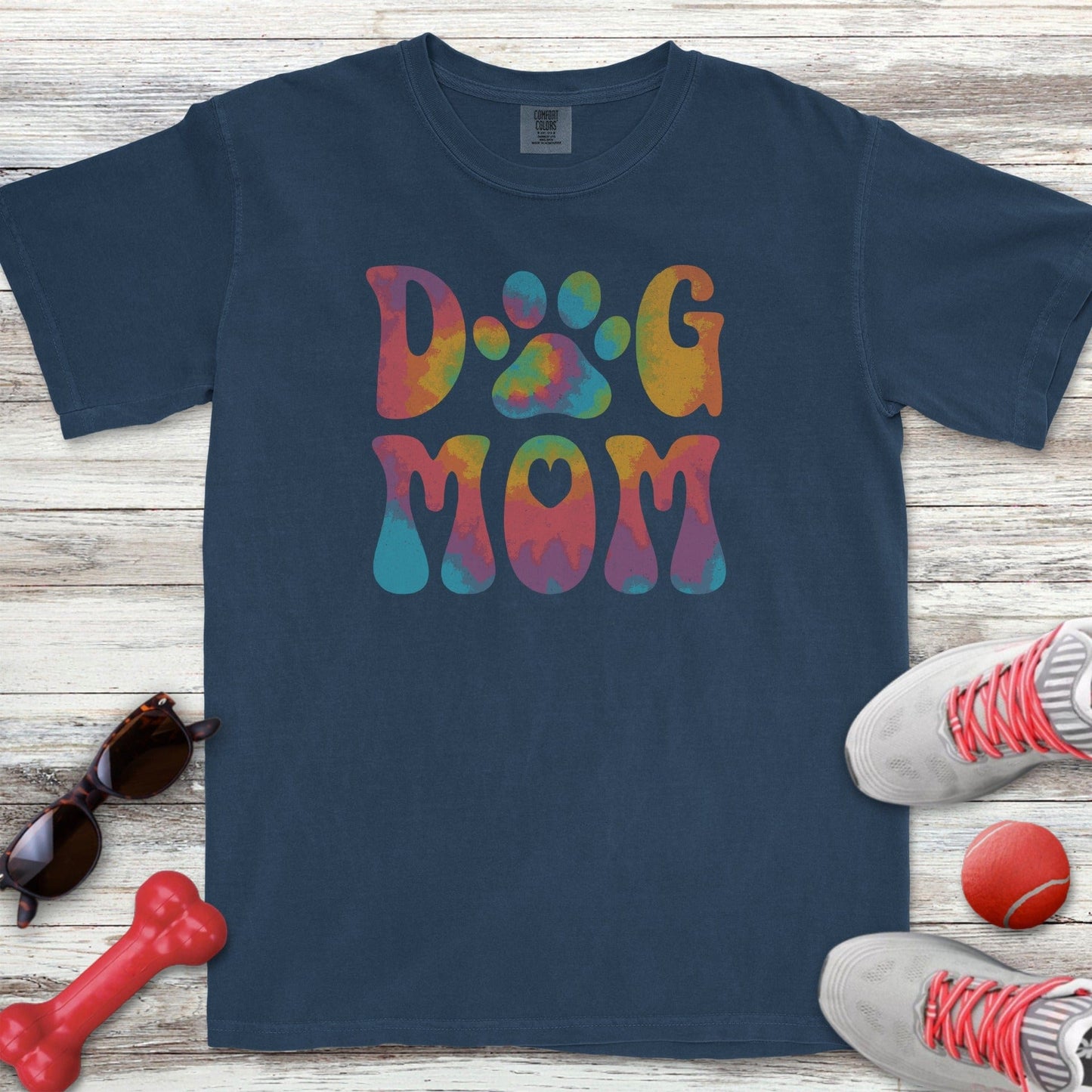 Dog Mom Rainbow T-Shirt