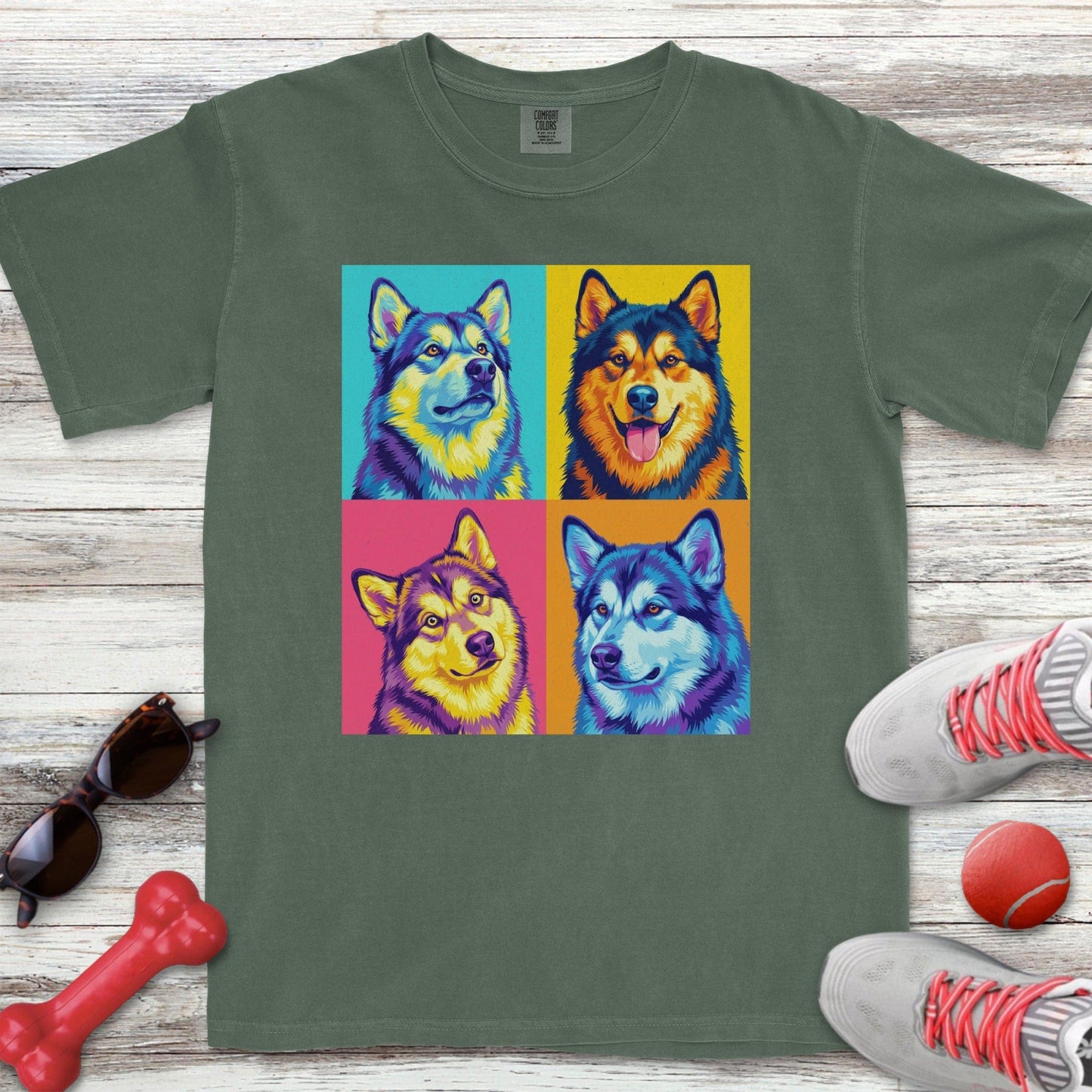 Pop Art Malamute T-Shirt