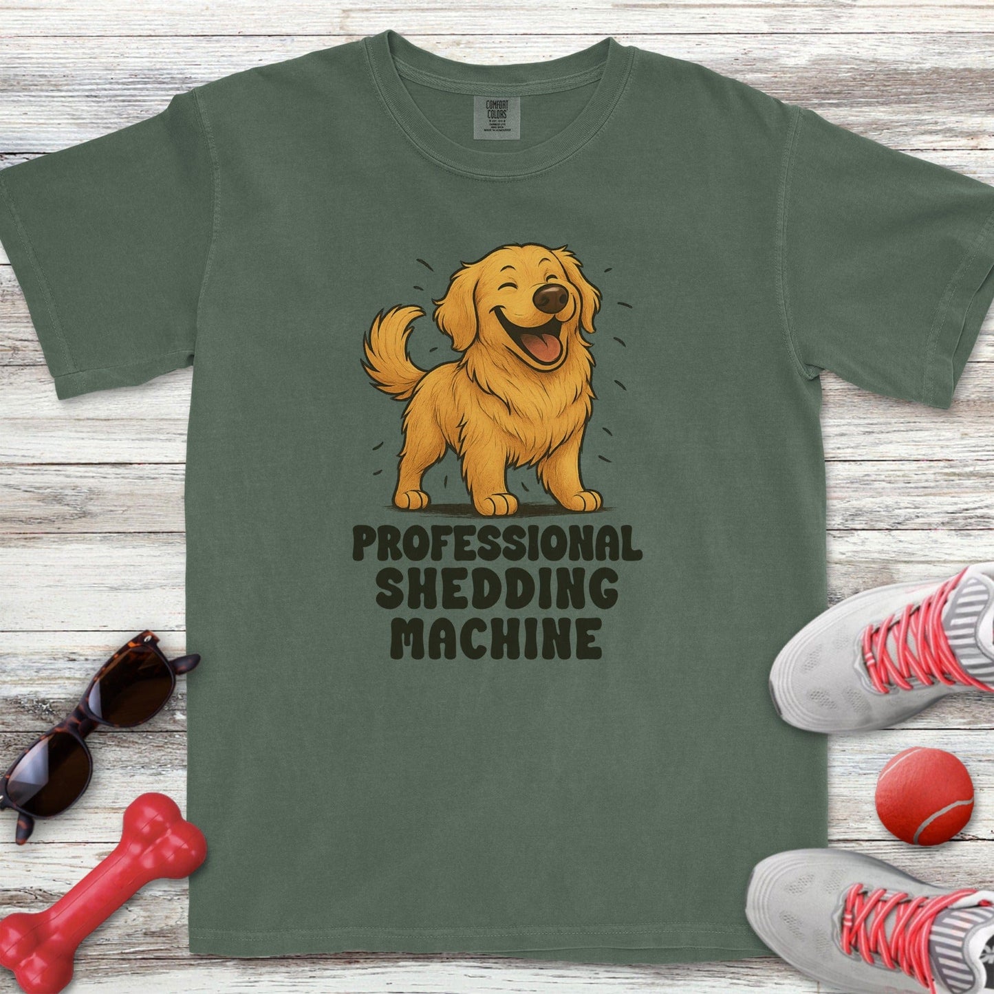 Golden Shedding Machine T-Shirt