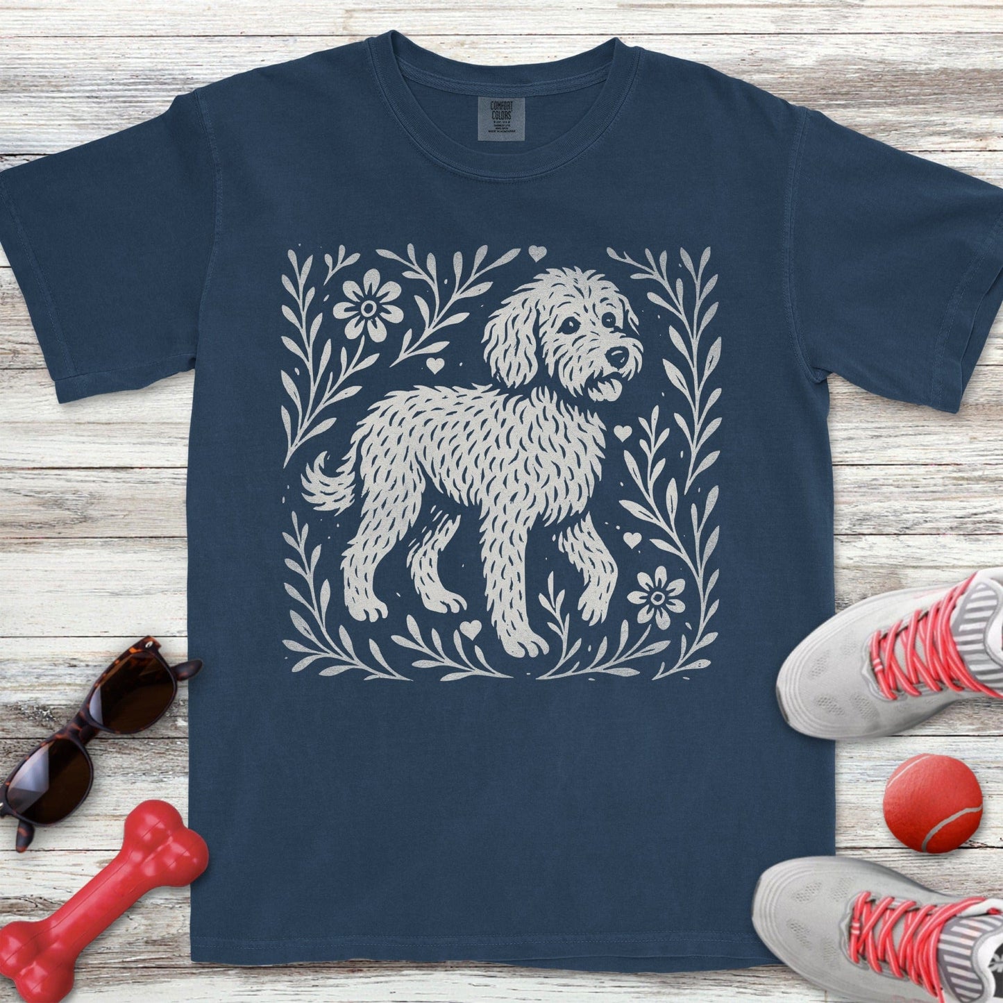 Linocut Doodle T-Shirt