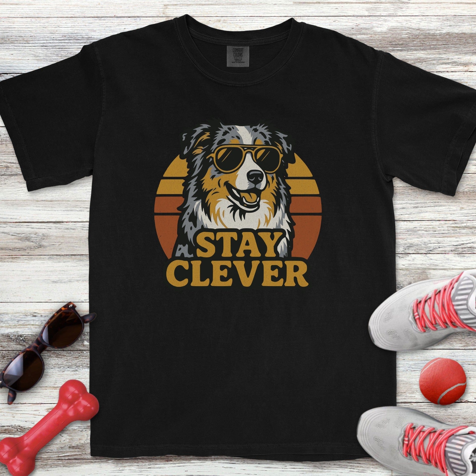 Australian Shepherd Stay Clever T-Shirt