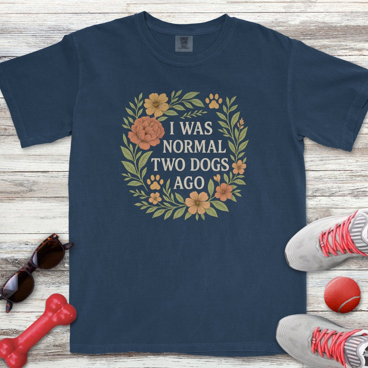 2 Dogs Ago Floral T-Shirt