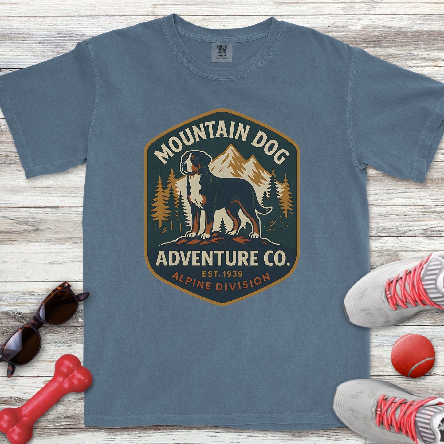 Swiss Mountain Dog Adventure Co T-Shirt