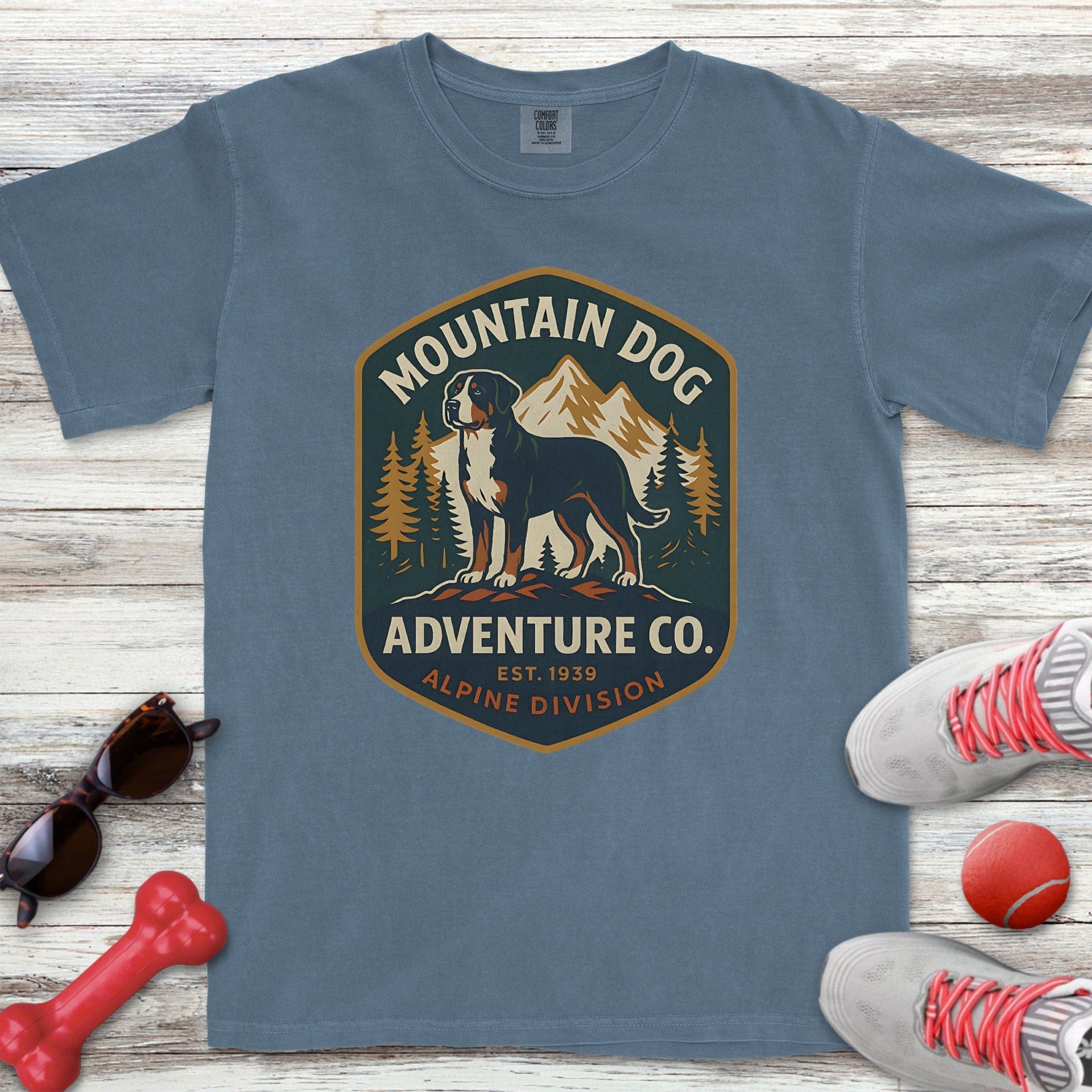 Swiss Mountain Dog Adventure Co T-Shirt