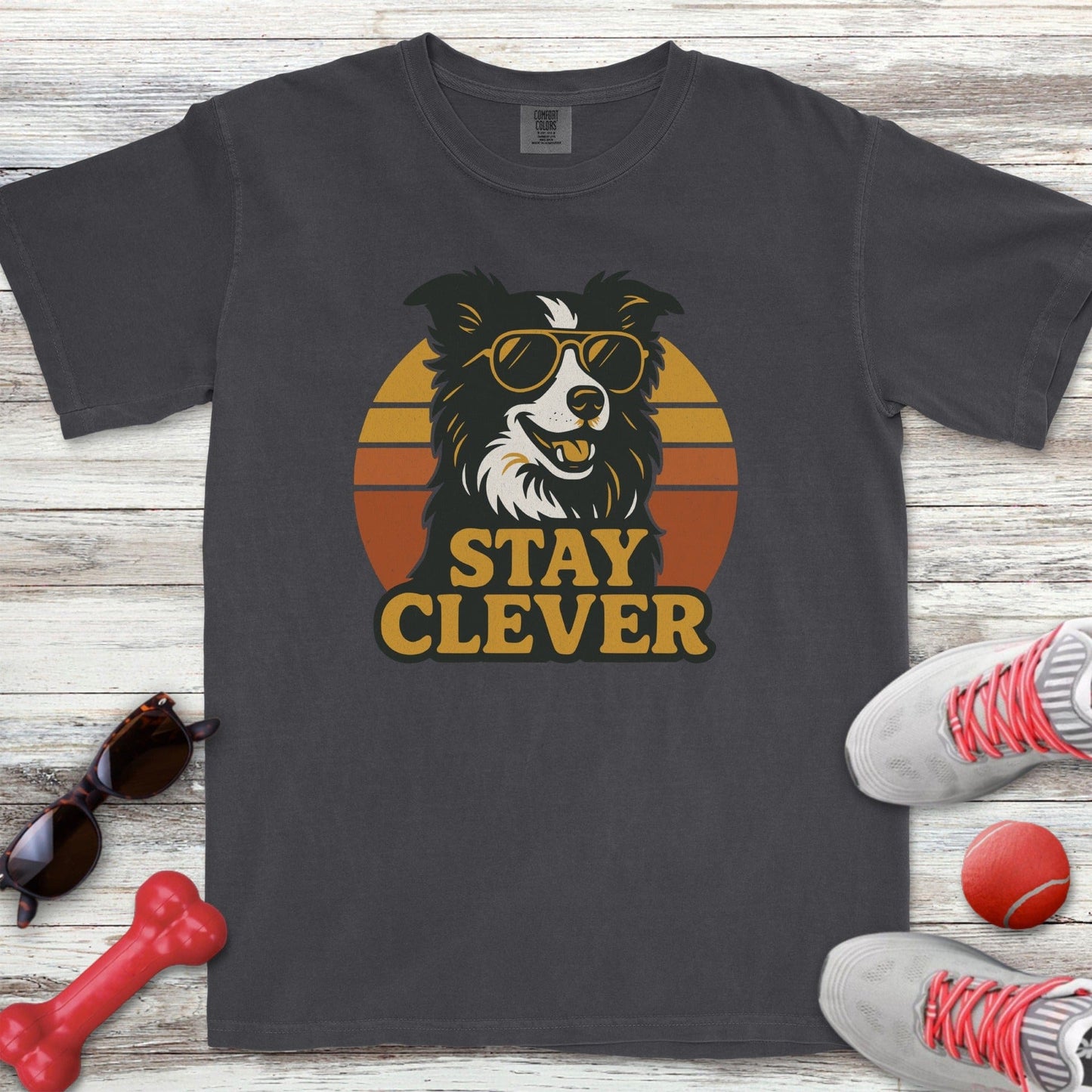 Border Collie Stay Clever T-Shirt