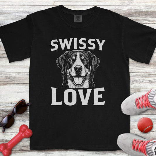 Swiss Mountain Dog Love Portrait T-Shirt