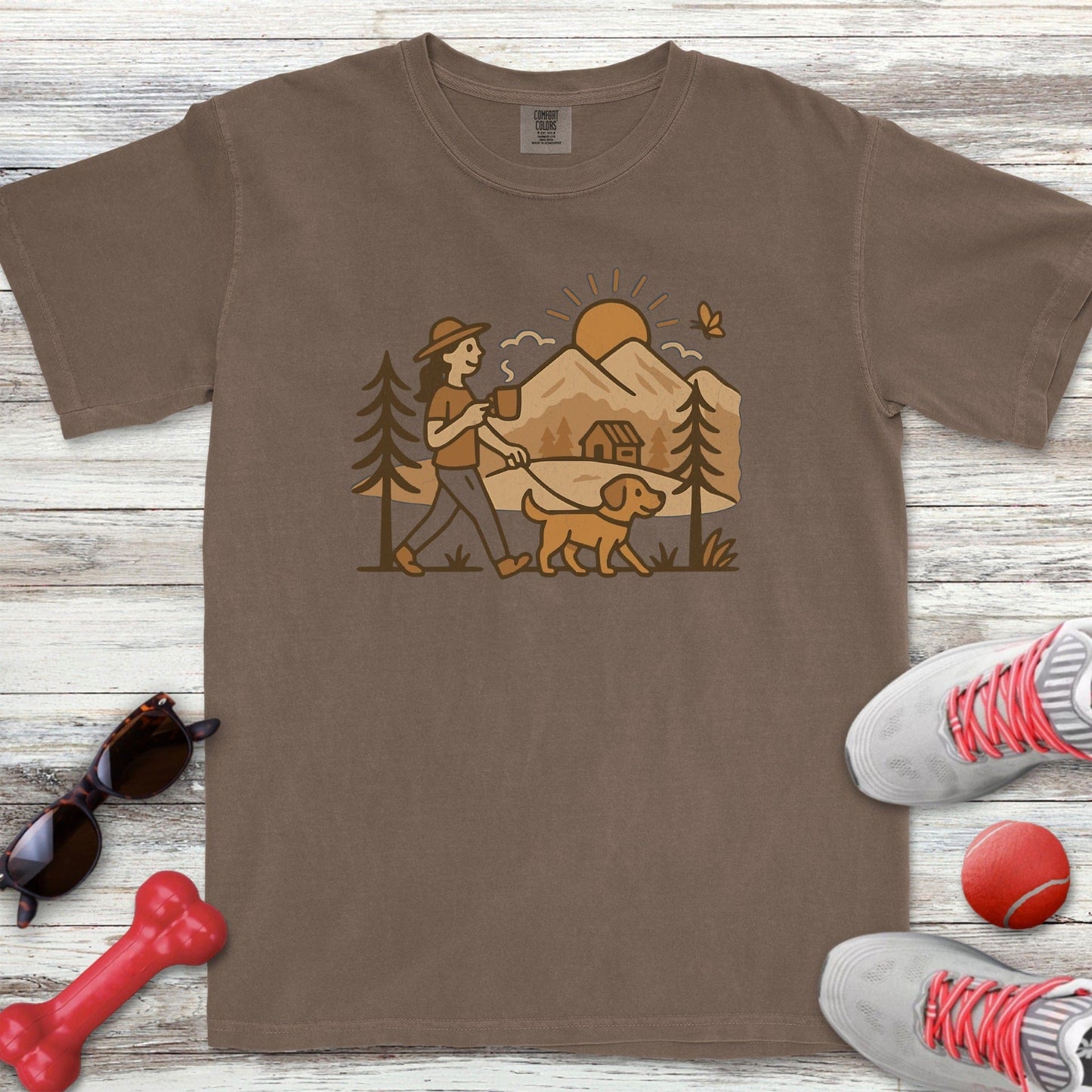Morning Walk Mom T-Shirt