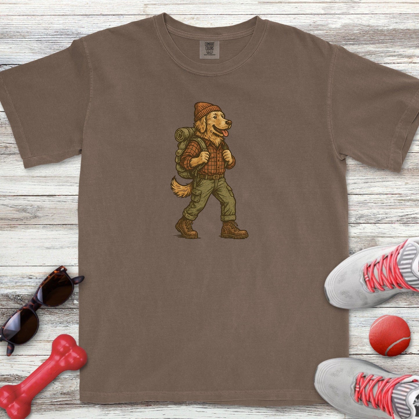 Hiking Golden Retriever T-Shirt