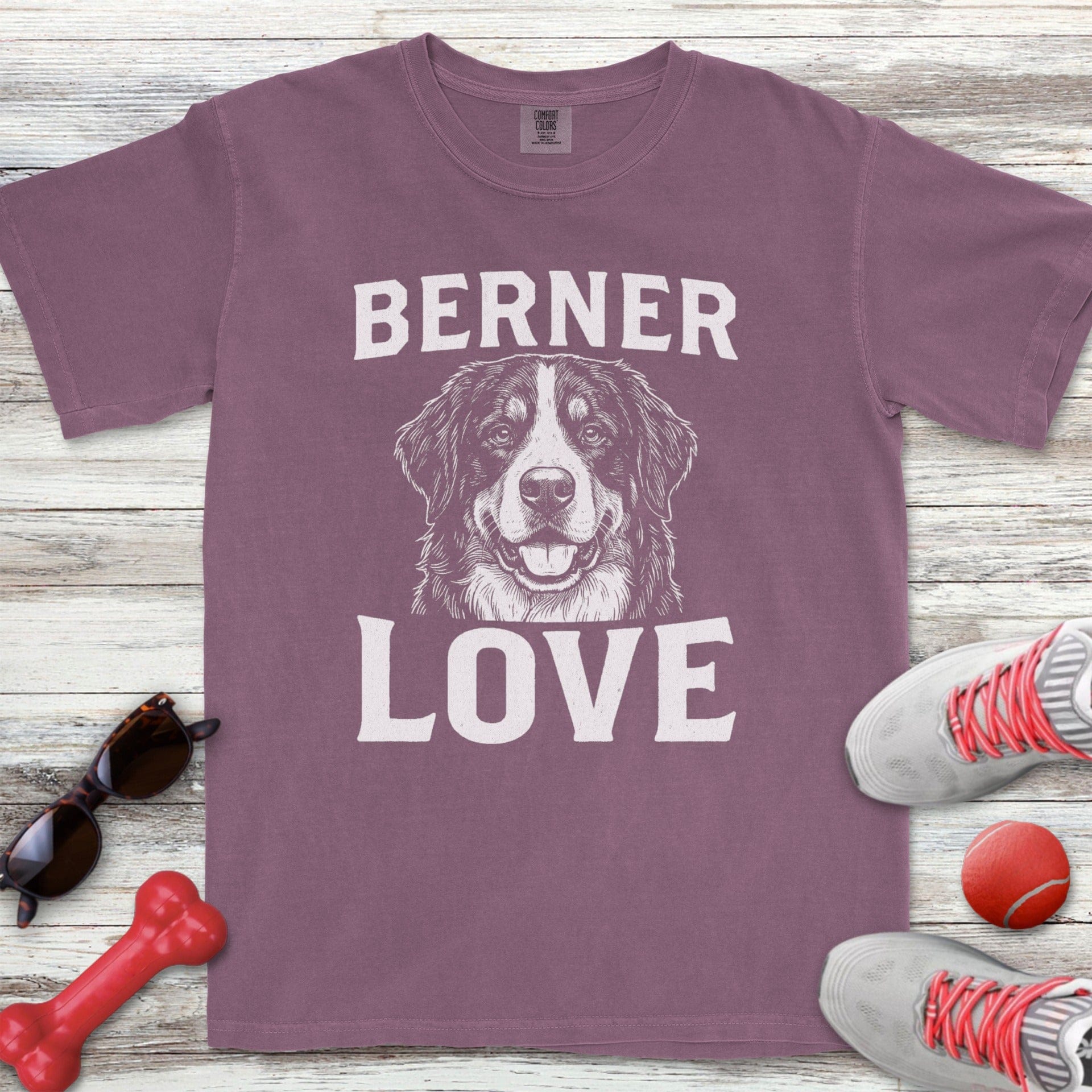 Bernese Mountain Dog Love Portrait T-Shirt