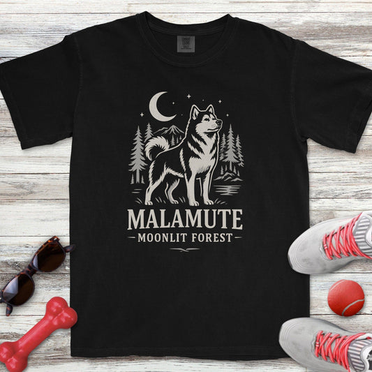 Malamute Moonlit Forest T-Shirt